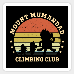 Mount Mumandad Climbing Club Retro Magnet